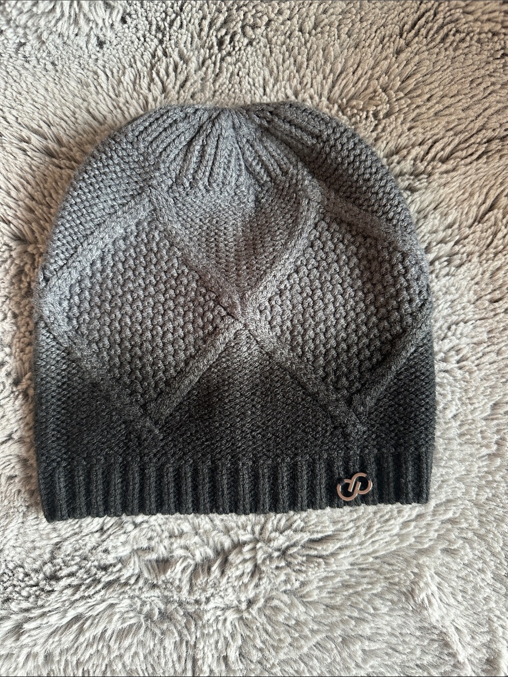 Calia Gray Ombre Knit Beanie